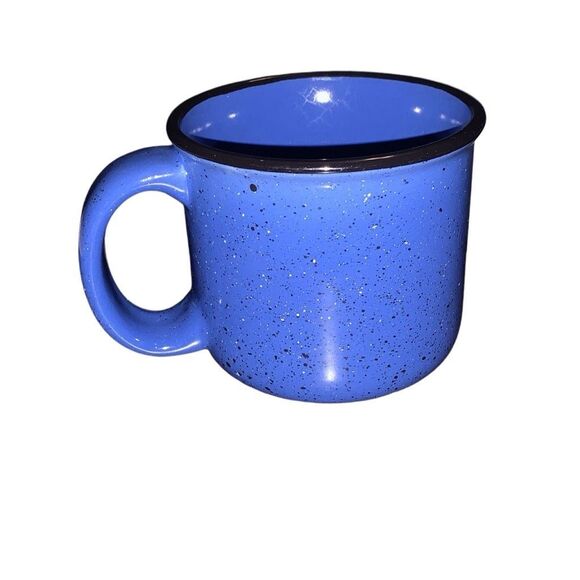 Vintage Marlboro Unlimited Camp Mess Kit Style Spotted Ceramic Large Coffee Mug - Picture 2 of 9